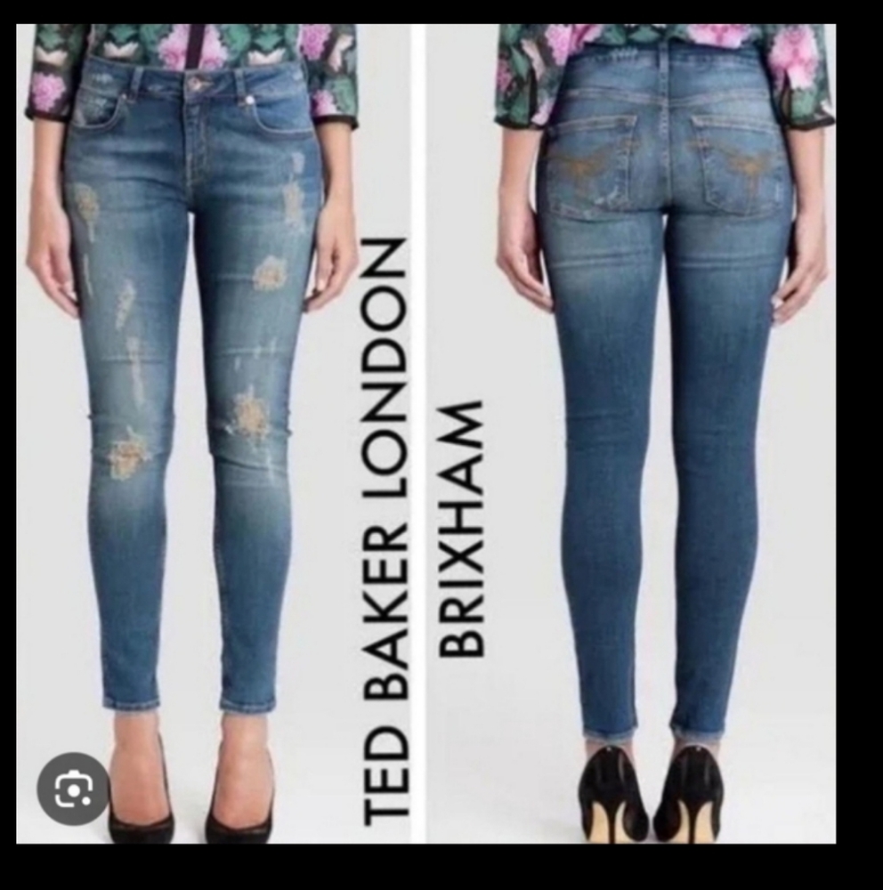 TED BAKER 28 Sew in Love Jeans Some stretch, So Soft. EUC